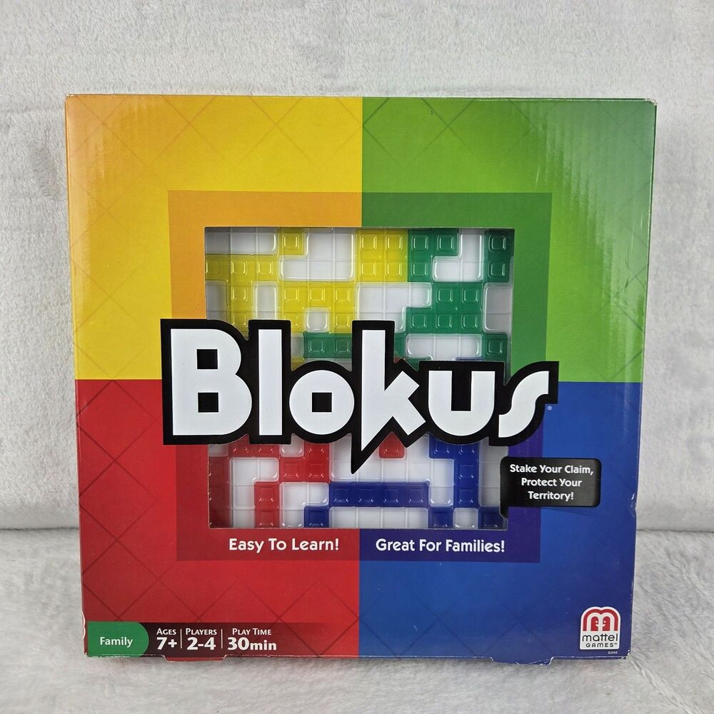 Blokus Board Game Mattel 2013 100% Complete Family Game‎